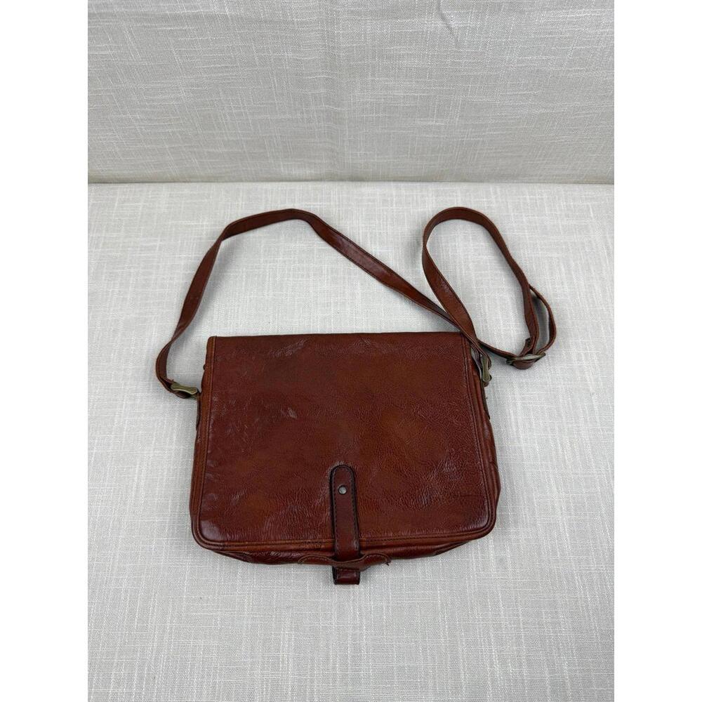 Vintage Brown Leather‎ Womens Shoulder Bag - Picture 2 of 9